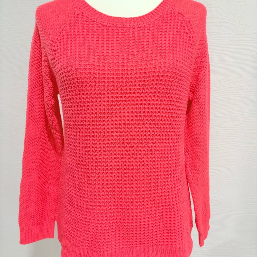Women’s Coral Knit Sweater - Crew Neck